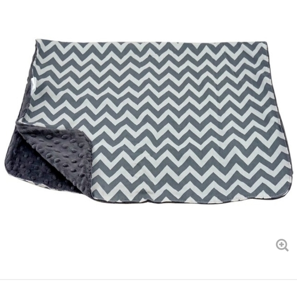 Blue Baby Bum Chevron Stroller Blankie - Picture 1 of 4